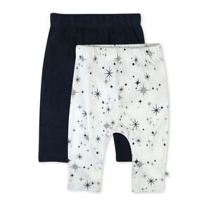 The Honest Company Kids Bottoms - Black and White Star Print Size Newborn